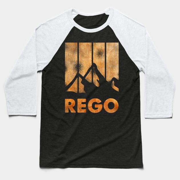 Oregon gold Baseball T-Shirt by Tekad Rasa